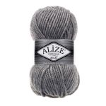 Пряжа Alize (Ализе) Superlana Maxi / уп.5 мот. по 100 г, 100м, 021 серый меланж A
