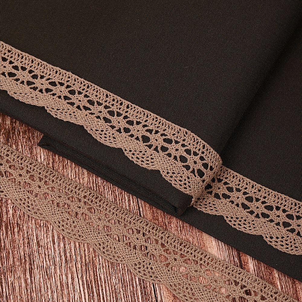 Кружево вязаное (тесьма) 27 мм / 10 метров, хлопок, TBY.1005, F294 капучино