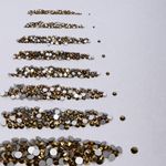 Стразы холодной фиксации TBY.MIX 1 цв.золото уп.1000 шт