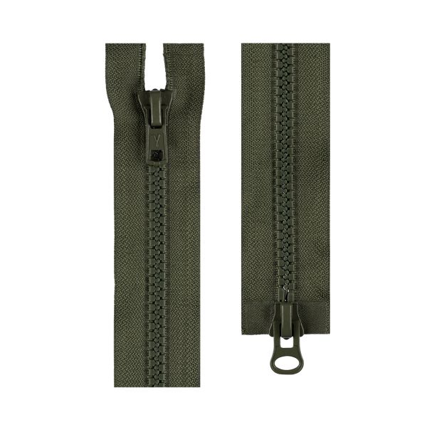 Молния трактор Т8 (8 мм) 2 зам., разъем., 60 см, 315 хаки, G3082 Gamma, 10 шт