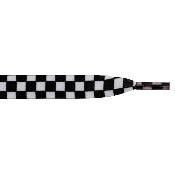 Шнурки 10 мм, 120 см, 1 пар(a), №05 бело-черный (шахматы), Gamma SHL-01/01