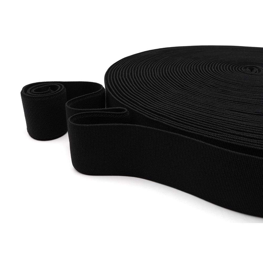 Резинка башмачная 40.0 мм / 25 метров, черный, 15040-013