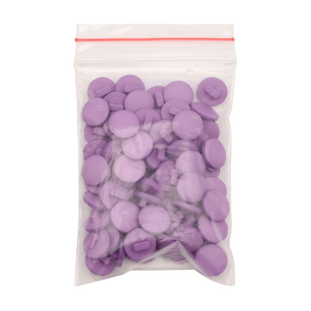Пуговицы на ножке 18L (11мм), пластик (Purple (фиолетовый)), NE68, 72 шт