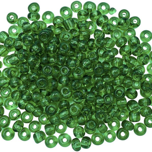 Бисер Astra&Craft 6/0 (4.1 мм), 150 г (10х15 г), цв. 7B зеленый/прозрачный