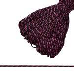 Шнур обувной ⌀9.0 мм / 200 метров, Мн, черный с яр.малиновым, 7С859