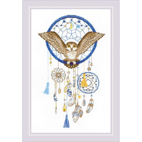 Набор для вышивания нитками Риолис, Совиные сны 25х40см