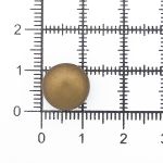 Пуговицы на ножке Полусфера 18L (11мм), металл (OB (бронза)), MEs-2014, 36 шт