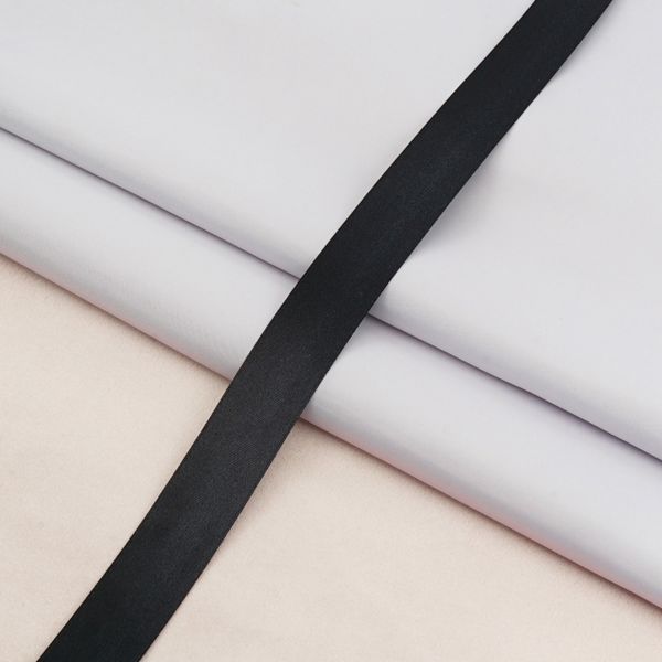 Лента атласная 2-сторонняя 25.0 мм / 22.86±1 метров, C1112 черный, 6102-0013, Globus