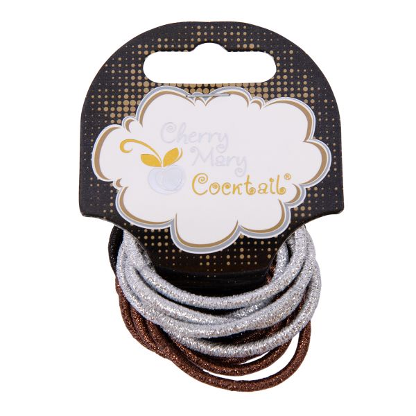 Набор резинок для волос 75 шт (5х15 шт), №01, Cherry Mary V/R6209