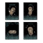 Тетрадь ученическая общая, выборочный УФ лак, (лицензия) A5 48 л. на гребне 65 г/м², белизна 100 %, 8 шт, клетка, 01173 Не такой уж колючий (Ёжик в тумане), Светоч Т105