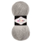 Пряжа Alize (Ализе) Mohair Classic New / уп.5 мот. по 100 г, 200м, 990 пепельный беж