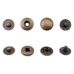 Кнопка Альфа (S-образная) ⌀10.0 мм, ≈144 шт, СТАЛЬ, антик, NEW STAR