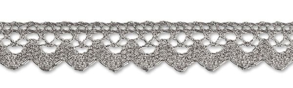 Тесьма металлизированная MTR-30 15 мм, 22.8 м, серебро, Gamma