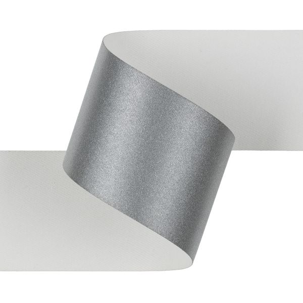 Лента светоотражающая (катафотная) [cpl:420], 50 мм / 25 метров, 100% хлопок, серебро, Gamma FR9300