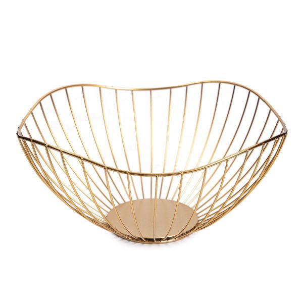 Фруктовница 26х10 см, №02 под золото, Stilerra home PFH-030