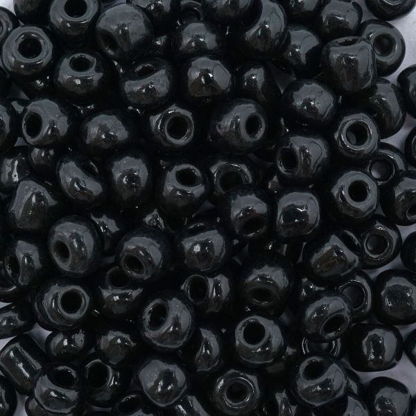 Бисер Astra&Craft 6/0 (4.1 мм), 150 г (10х15 г), цв. 49 черный/непрозрачный