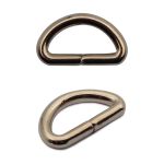 Полукольцо сварное металл внутр. 12 мм (внешн. 17х11 мм, ⌀2.5 мм), 50 шт, никель ГР, 6045