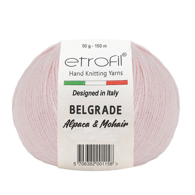 Пряжа Etrofil (Этрофил) Belgrade / уп.10 мот. по 50 г, 125м 04060 светло-розовый