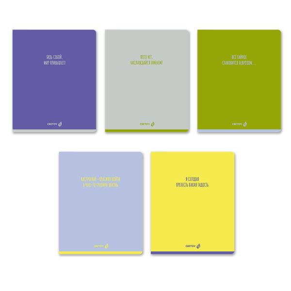 Тетрадь ученическая общая, A5 80 л. на скобе 65 г/м², белизна 100% 5 шт клетка, 01525 Я сегодня прелесть, Светоч Т202