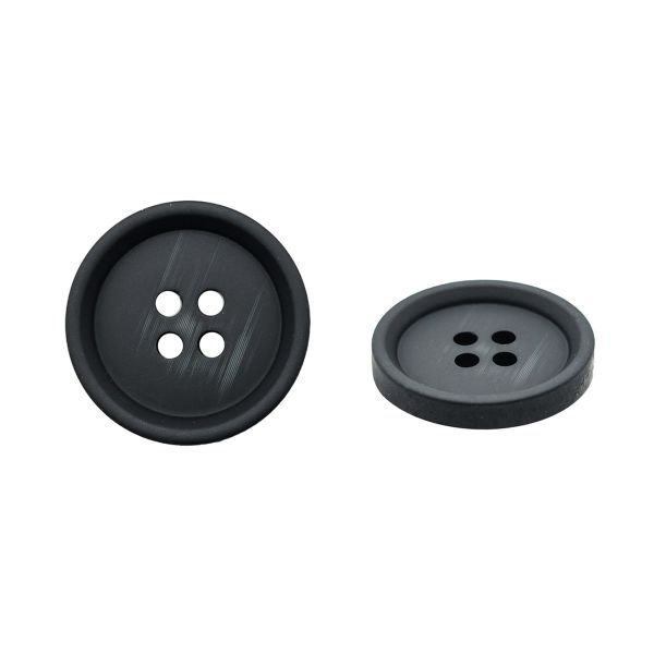 Пуговицы 4 прокола 34L (21мм), (Black (черный)), 24 шт, 613989-2