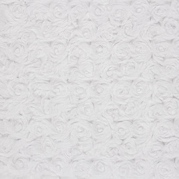 Плюш (ткань) Peppy PRC 374 г/м², 152 см / рул. 5 метров, 01 яр. белый