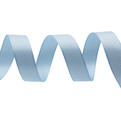 Лента декоративная ёлочка 25.0 мм / 20±1 метров, 92 голубой