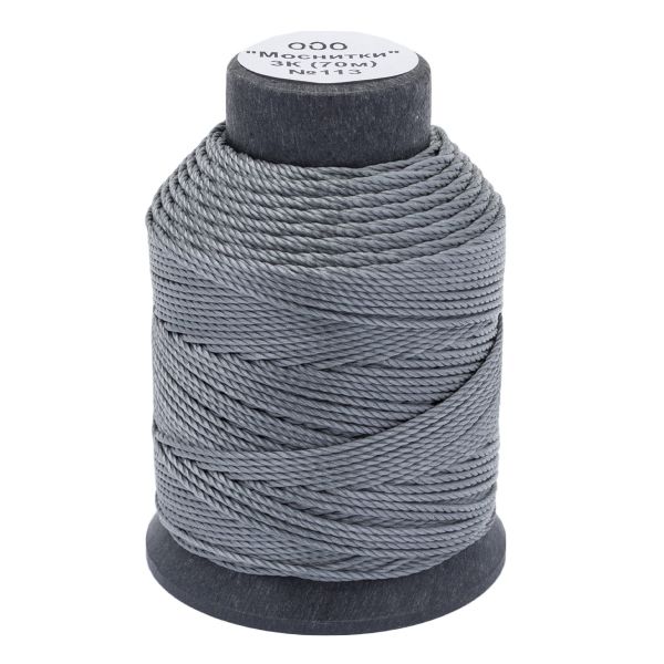 Нитки капроновые 3К 70м, 113 серый, 9 катушек