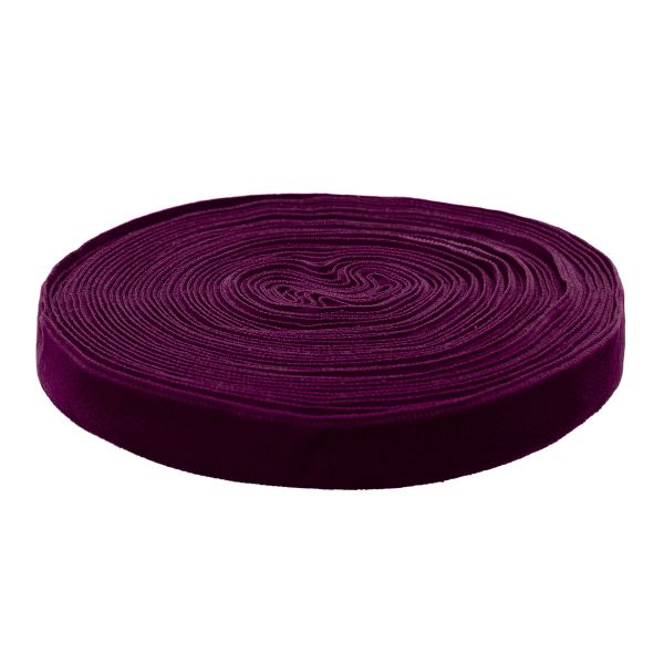 Лента бархатная (тесьма) 20.0 мм / 10±0.5 метров, рис. 8319, цв.19 фиолетовый