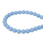 Бусины пластик ⌀8 мм, 500 г, матовые, круглые, A37 голубой, 1AL139-2 , Astra&Craft