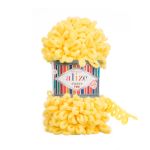Пряжа Alize (Ализе) Puffy Fine / уп.5 мот. по 100 г, 14м, 113 желтый A