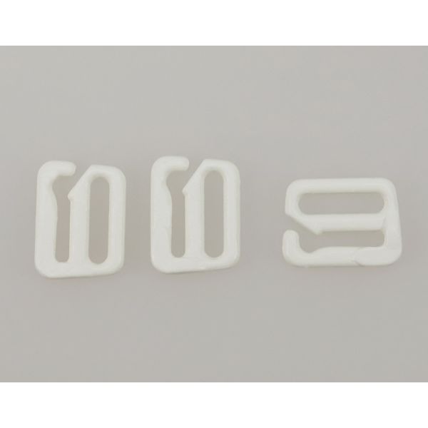 Крючки для бюстгальтера металл 10.0 мм, 004 приглушенный белый, Arta, 50 шт