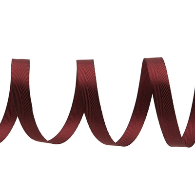 Лента декоративная ёлочка 15.0 мм / 20±1 метров, 57 бордовый
