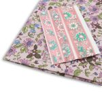 Ткань для рукоделия в наборе х/б с лентой 48х50см+1м+1м (25722/25321 розовый) 29490