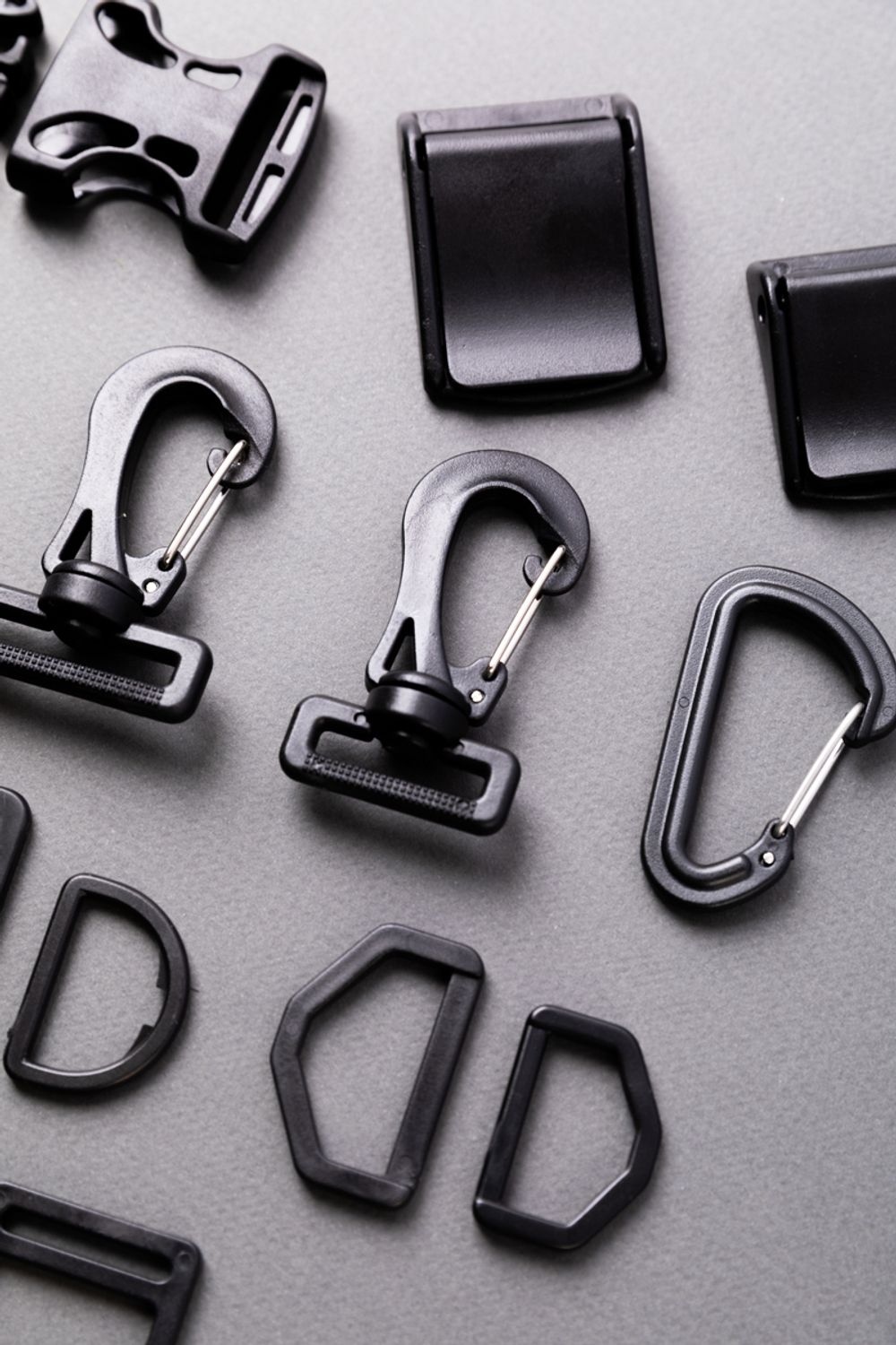 Пряжка-замок пластик 25 мм, 50 шт, черный, Gamma SB19