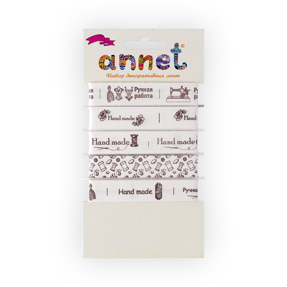 Набор декоративных лент 16 мм, 5x5 цв, 019 Ручная работа, Annet LRS Набор декоративных лент 16 мм, 5x5 цв, 019 Ручная работа, Annet LRS