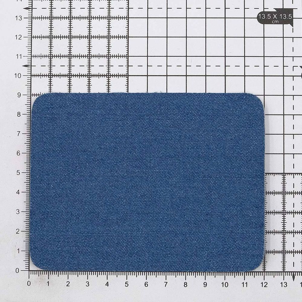 Термозаплатка, джинс, 90x120мм (синий (blue2)), AZ08, 2 шт