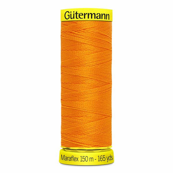 Нитки для трикотажа Gutermann Maraflex, 150м, 350 св.оранжевый, 5 катушек