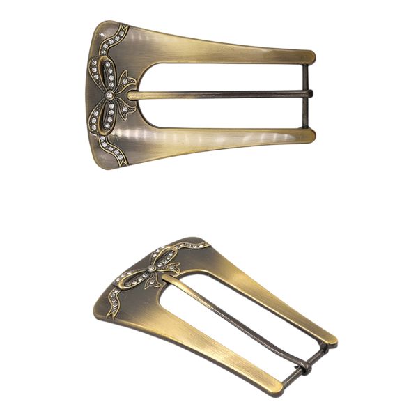 Пряжка ременная металл 3х10,5 см (антик), 2 шт