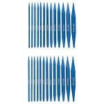 Набор съемных спиц для вязания 10см, 13 размеров (3мм-10мм), цв. синий, алюминий