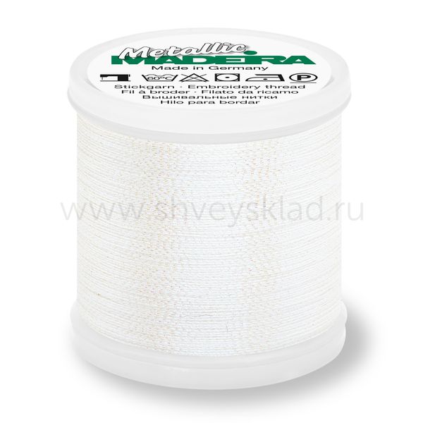 Нитки вышивальные металлизированные Madeira Metallic №40, 200 м, цв. 491, 9842, 5 катушек