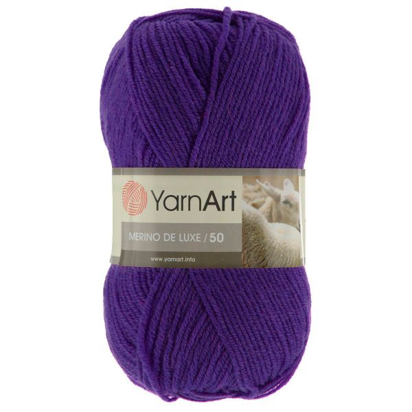 Пряжа YarnArt (ЯрнАрт) Merino de Lux / уп.5 мот. по 100 г, 280м, 556 фиолетовый