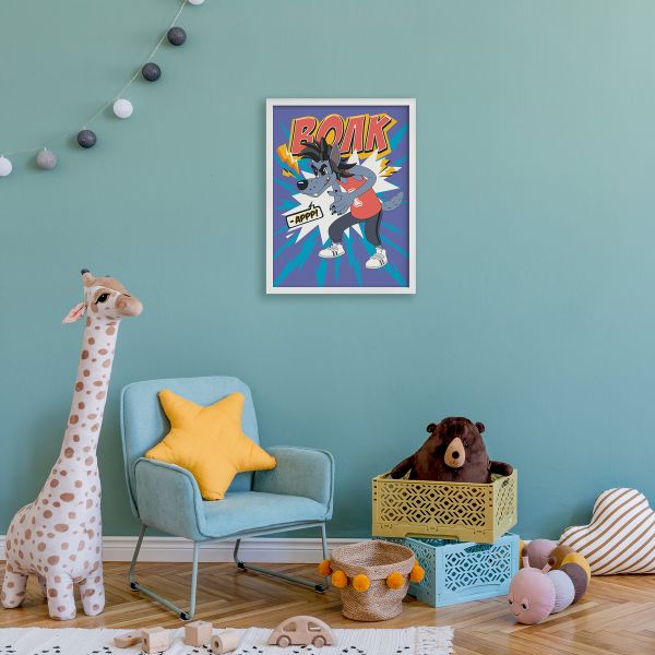 Картина по номерам Фрея, Союзмультфильм. Ну, погоди! Волк, на картоне, 30х40 см