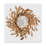 Венок с золотыми листьями 48 см, 1 шт, WDD-21, Blumentag WDD-21