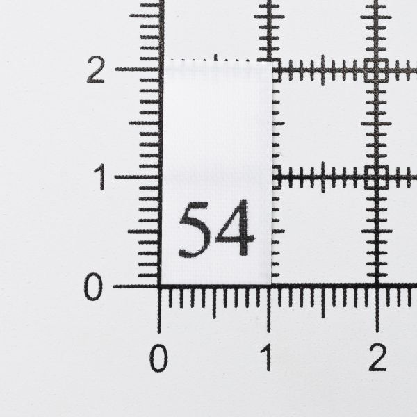 Этикетка-размерник, белый, 10х20 мм, 100 шт, 54