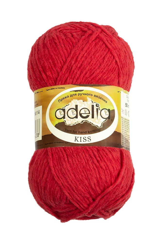 Пряжа Adelia Kiss / уп.10 мот. по 50г, 145м, 14 красный