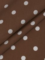 Штапель в горошек 90 г/м², 145 см / 25 метров, TBY.Vidt.06 цв.капучино