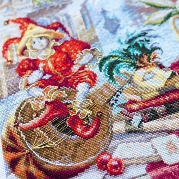 Набор для вышивания нитками Чудесная игла, Магия карнавала, 30х45 см