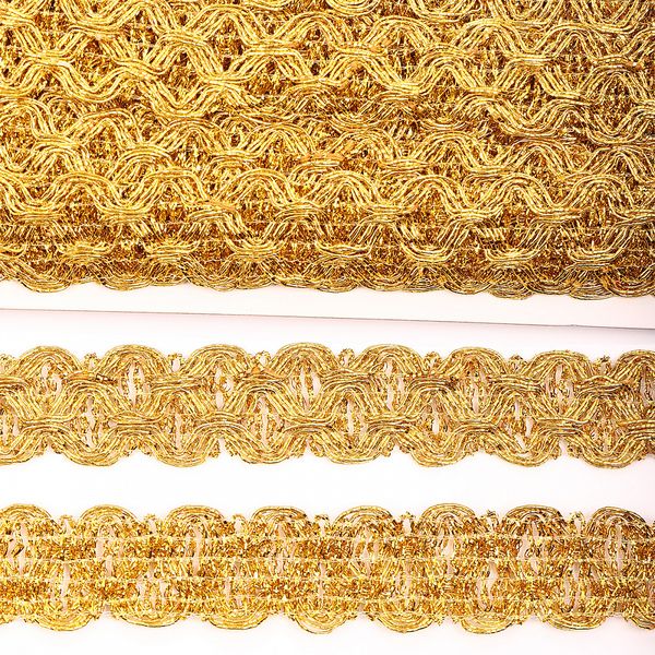 Тесьма отделочная 23 мм / 13.71 метров, TBY 904 цв.золото