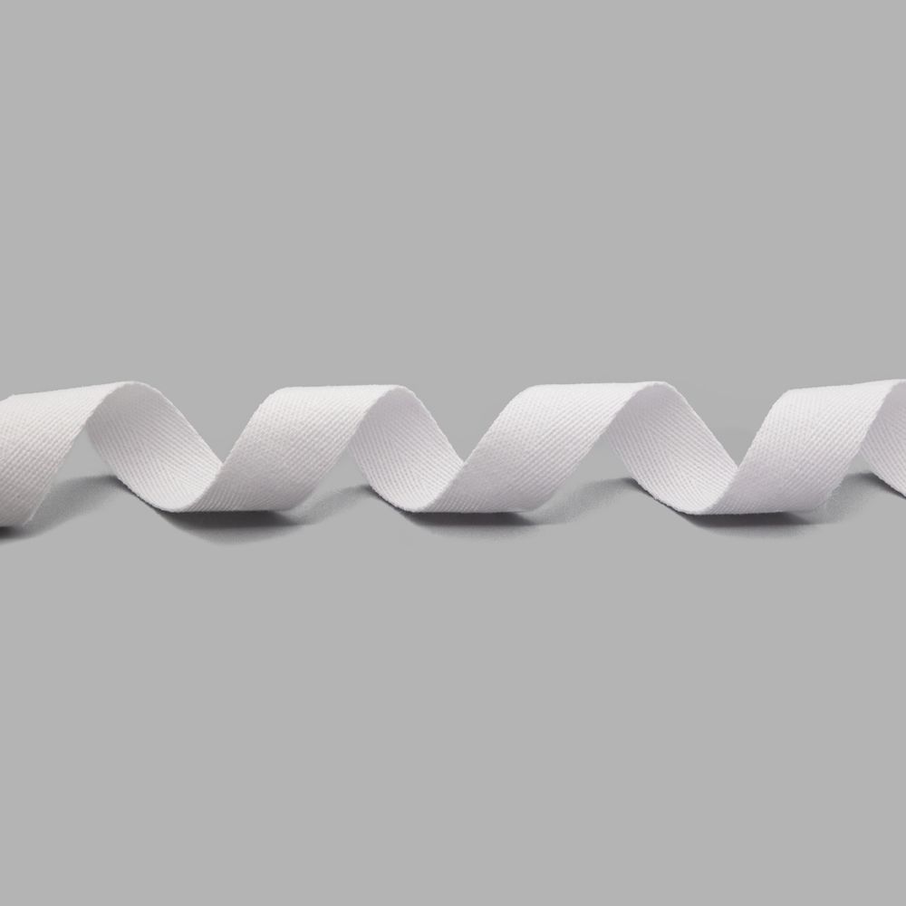 Тесьма (лента) киперная п/э+виск. 22 мм / 50 метров, 07-1019 (01 белый)