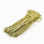 Тесьма вьюнчик с люрексом, 7 мм, 30м (золото), 30 м